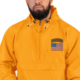 American Tab with Flag Embroidered Champion Packable Jacket
